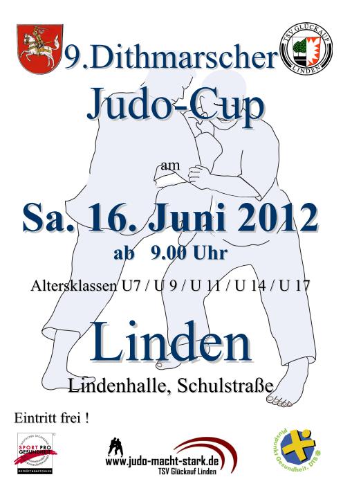 Plakat des Dithmarscher Judo-Cup 2012