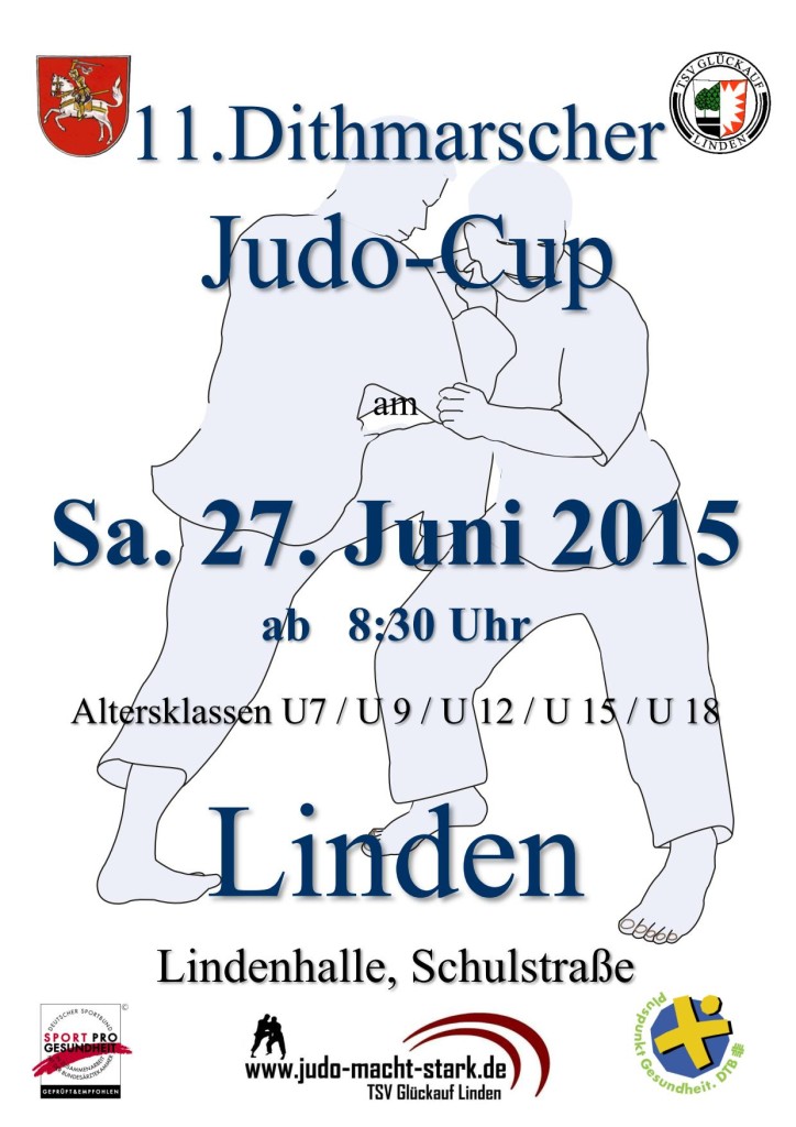 Plakat Dithmarscher Judo-Cup 2015